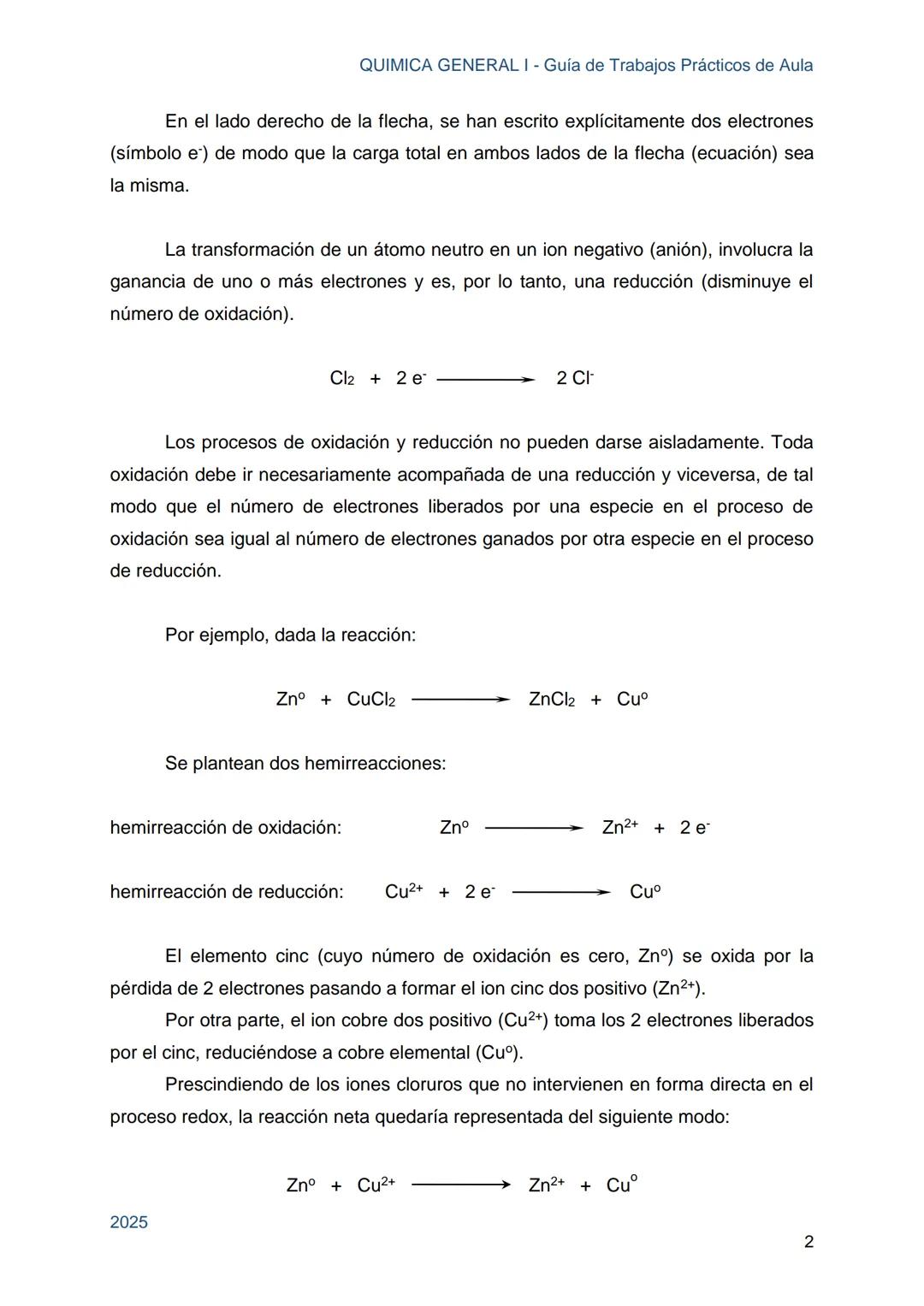 Guía de Trabajos
Prácticos de Aula
QUÍMICA
GENERAL I
Licenciatura en Química
Licenciatura en Bioquímica
Farmacia
Profesorado Universitario e