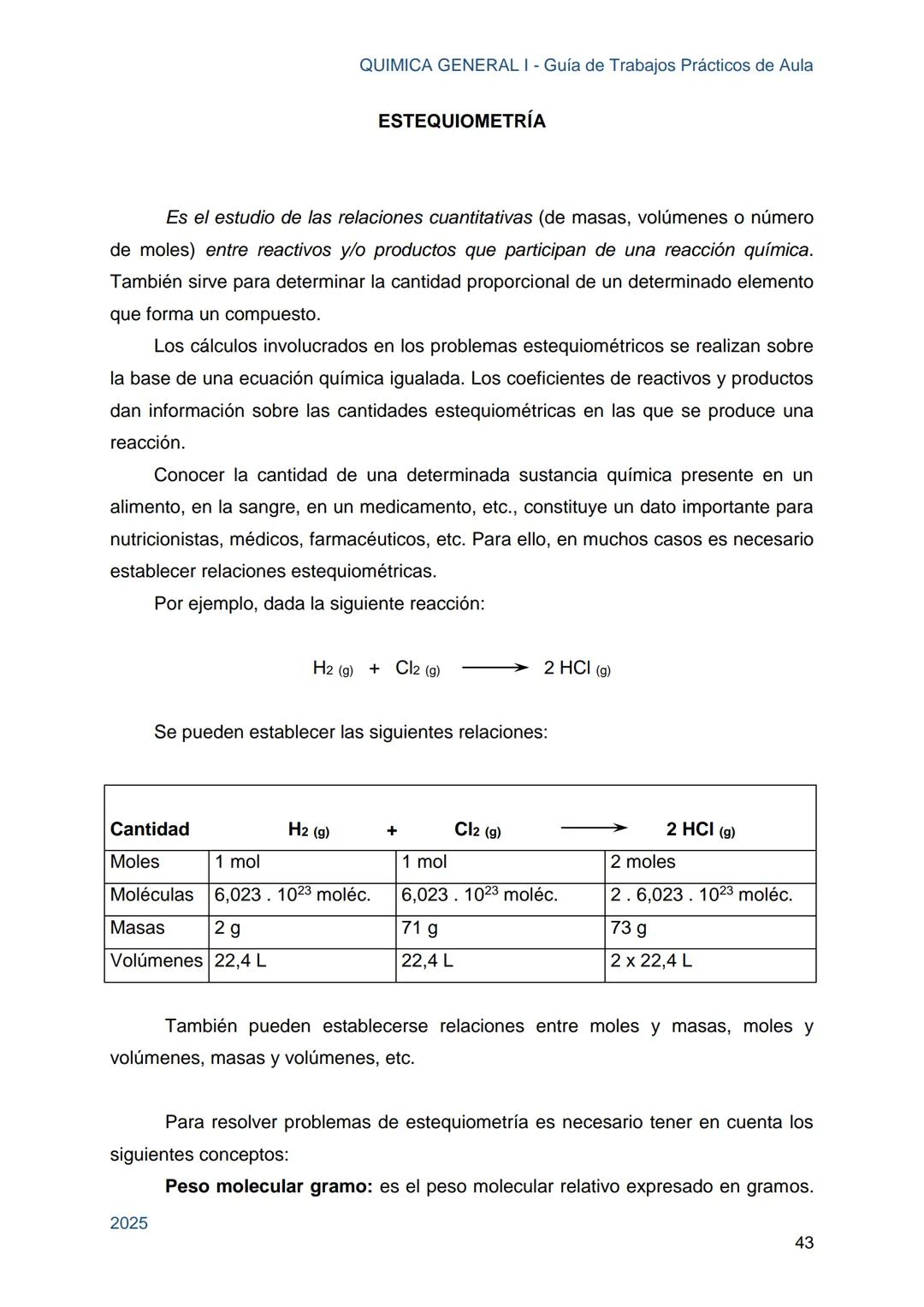Guía de Trabajos
Prácticos de Aula
QUÍMICA
GENERAL I
Licenciatura en Química
Licenciatura en Bioquímica
Farmacia
Profesorado Universitario e