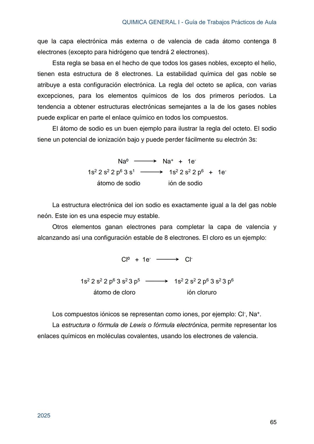 Guía de Trabajos
Prácticos de Aula
QUÍMICA
GENERAL I
Licenciatura en Química
Licenciatura en Bioquímica
Farmacia
Profesorado Universitario e