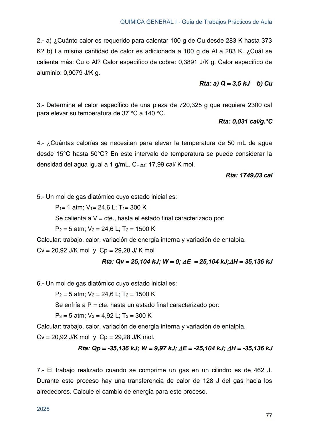 Guía de Trabajos
Prácticos de Aula
QUÍMICA
GENERAL I
Licenciatura en Química
Licenciatura en Bioquímica
Farmacia
Profesorado Universitario e