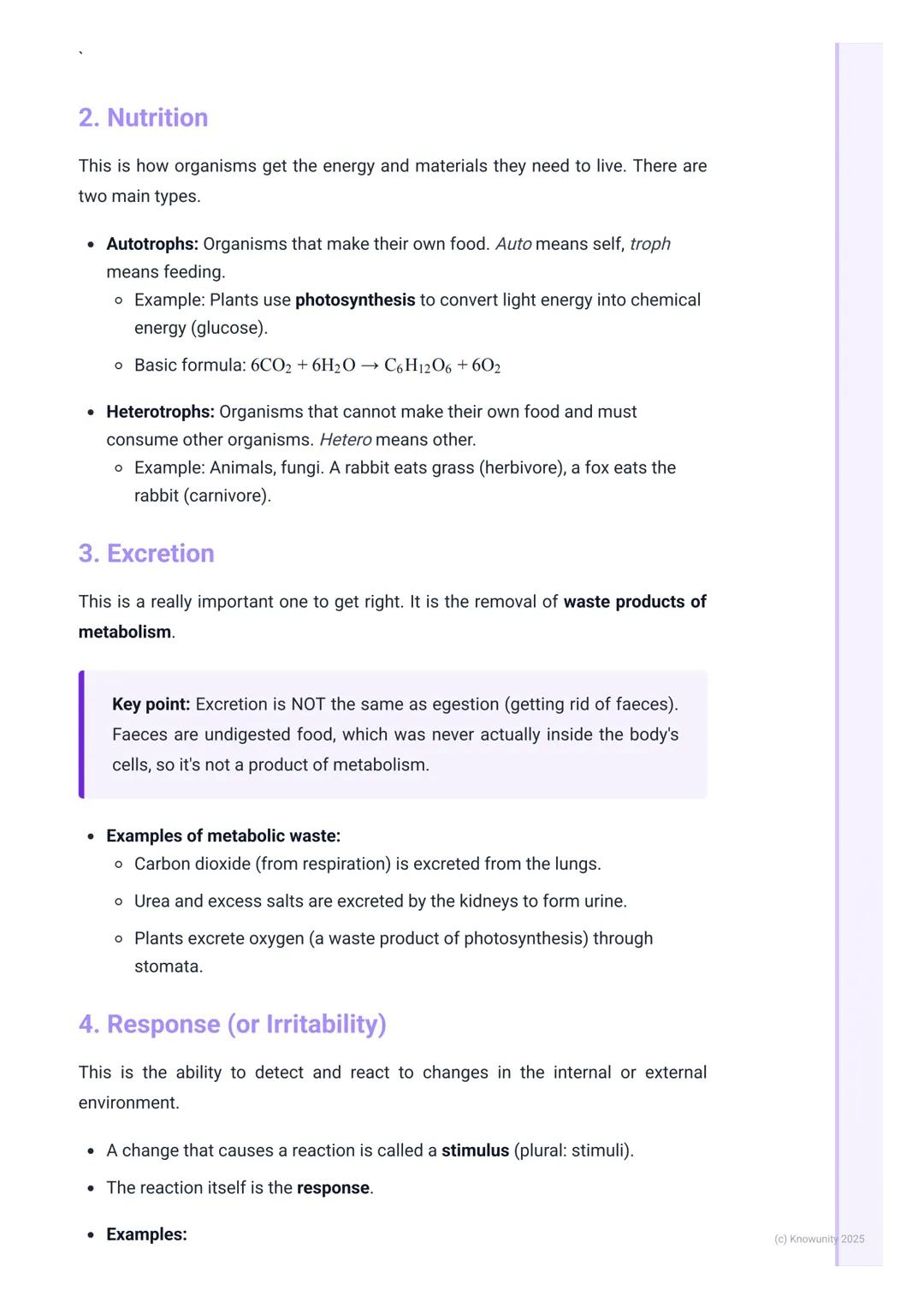 # Characteristics of Life

## What makes something alive?

Biology is the study of life, so the first thing we need to be clear on is what '