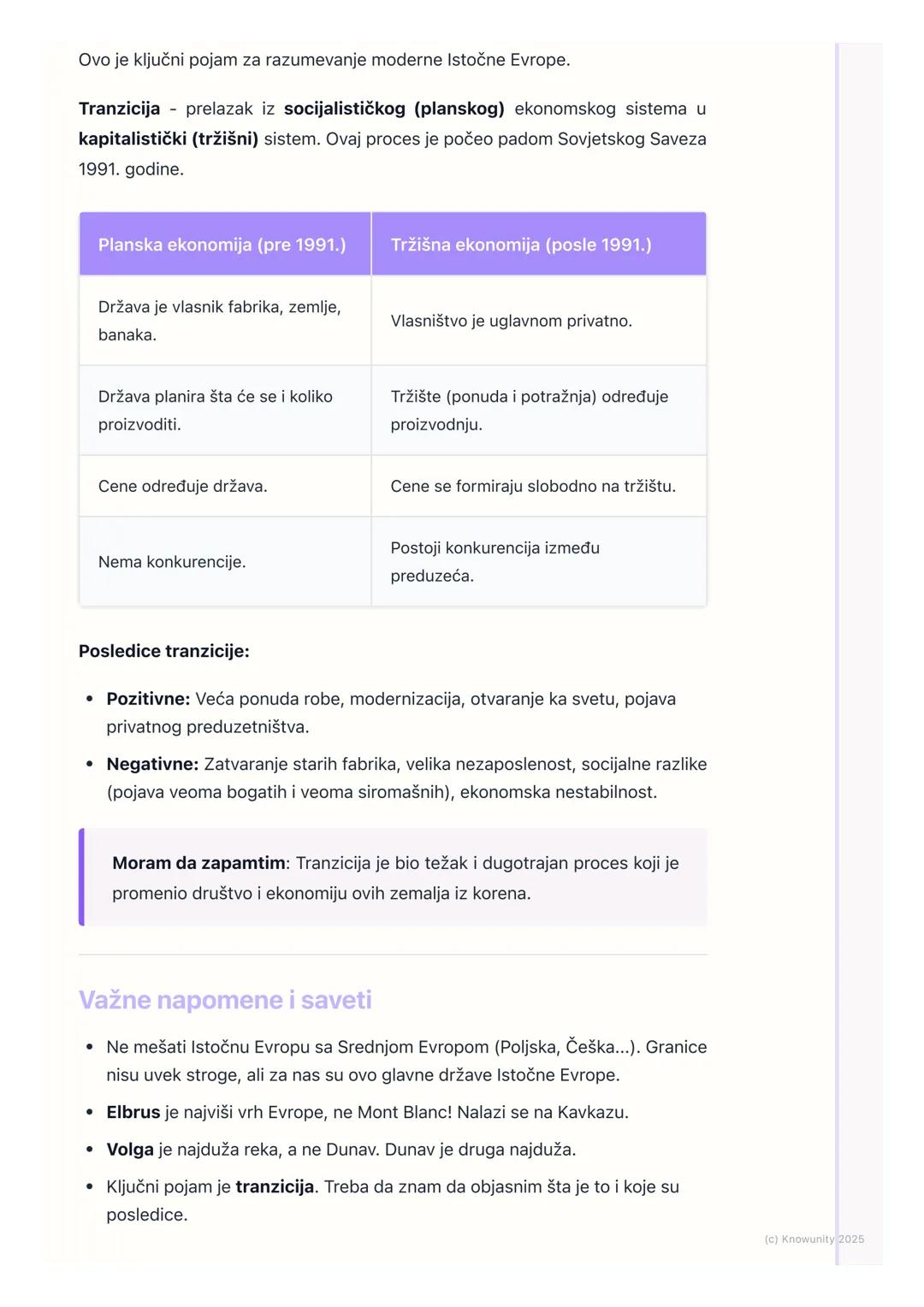 # Opšte karakteristike Istočne
Evrope

Opšte odlike i položaj

Istočna Evropa je najveći region Evrope po površini. Zauzima skoro polovinu
c