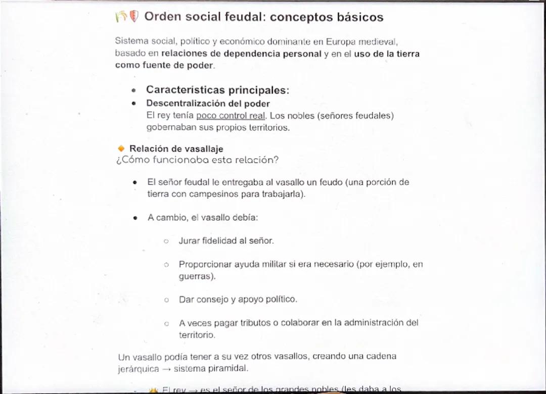 Feudalismo y edad media