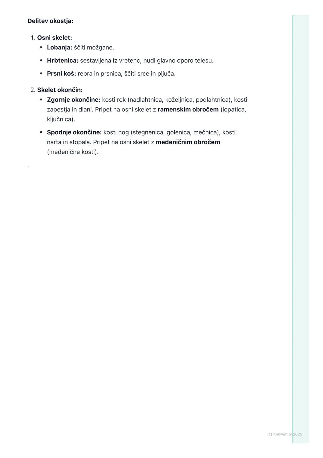 # Skeletni in mišični sistem

Uvod v gibala

Skeletni in mišični sistem skupaj tvorita gibala. Omogočata nam, da se
premikamo, stojimo pokon