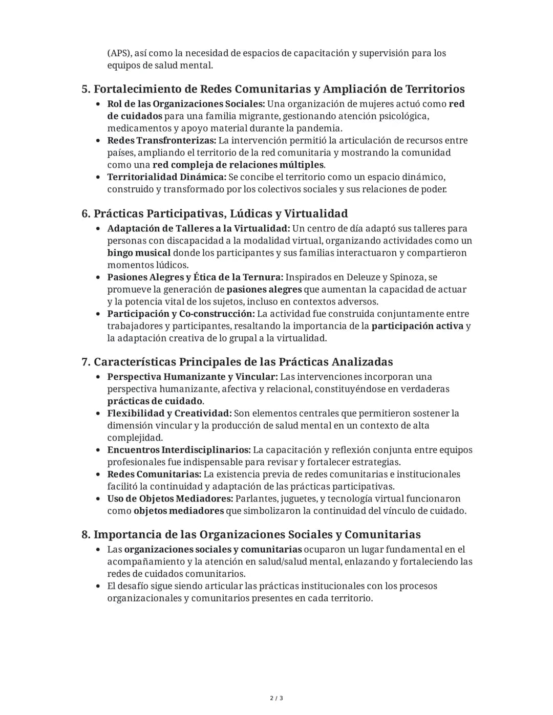 Prácticas de salud/salud mental y producción de cuidado
durante la pandemia de Covid-19
1. Introducción y Objetivo del Estudio
El artículo s