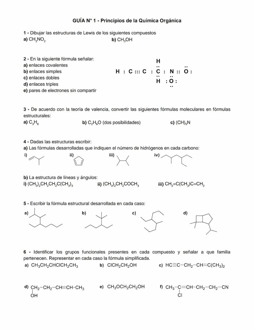 QUÍMICA APLICADA T
MÓDULO QUÍMICA ORGÁNICA
GUÍA DE PROBLEMAS
UNIVERSIDAD
NACIONAL
ARDVA
DEL SUR
BAHIA BLANCA
DEPARTAMENTO DE QUÍMICA
UNIVERS
