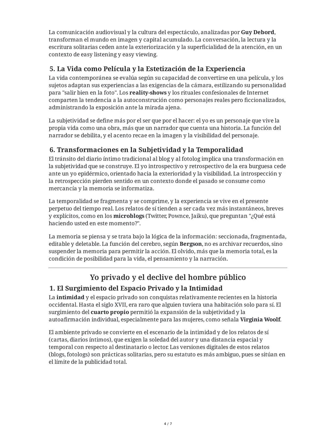 La intimidad como espectáculo
1. El Yo en la Era Digital: De Nietzsche a la Web 2.0
El texto inicia con una evocación de Nietzsche y su obra