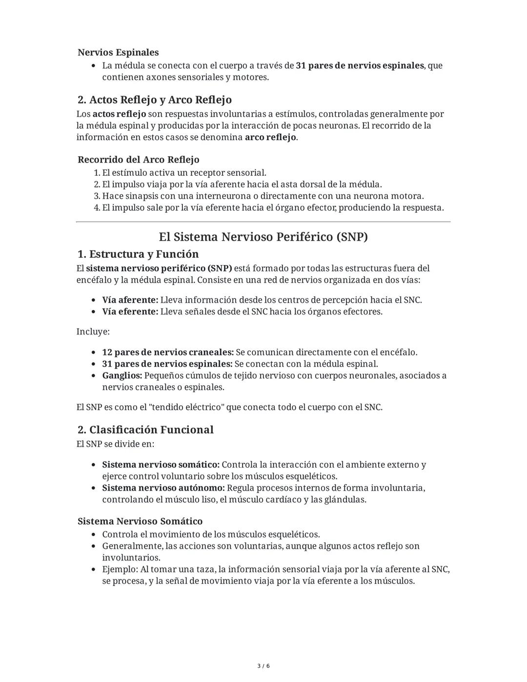 # El Sistema Nervioso Central

## 1. Introducción al Sistema Nervioso Central (SNC)
El sistema nervioso central (SNC) en los seres humanos e