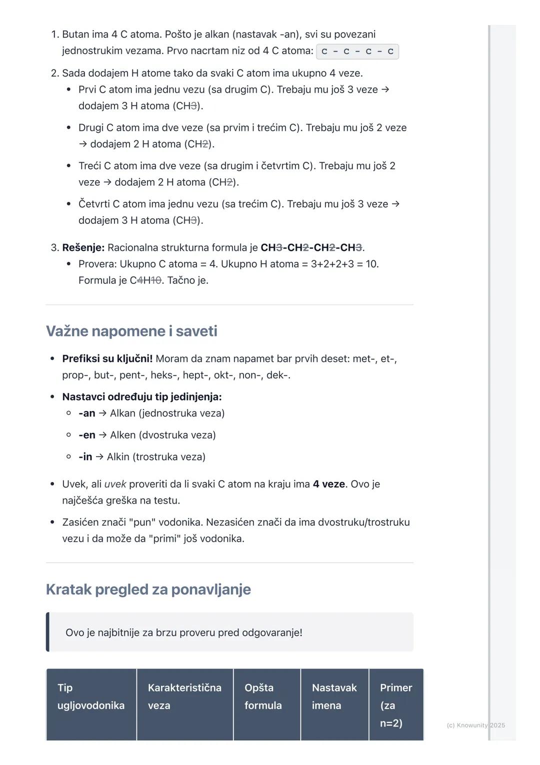 # Ugljovodonici

## Uvod u ugljovodonike

Ugljovodonici su najjednostavnija organska jedinjenja. Zovu se tako jer su
izgrađeni samo od atoma