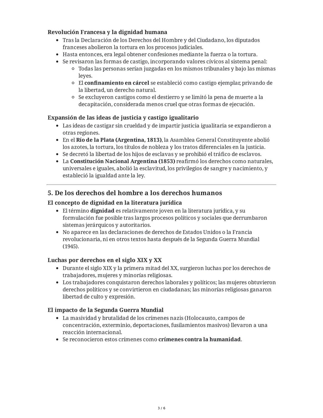 La dignidad y los derechos humanos: historia, fundamentos y
desafíos
1. La dignidad de las personas: concepto y evolución histórica
Definici