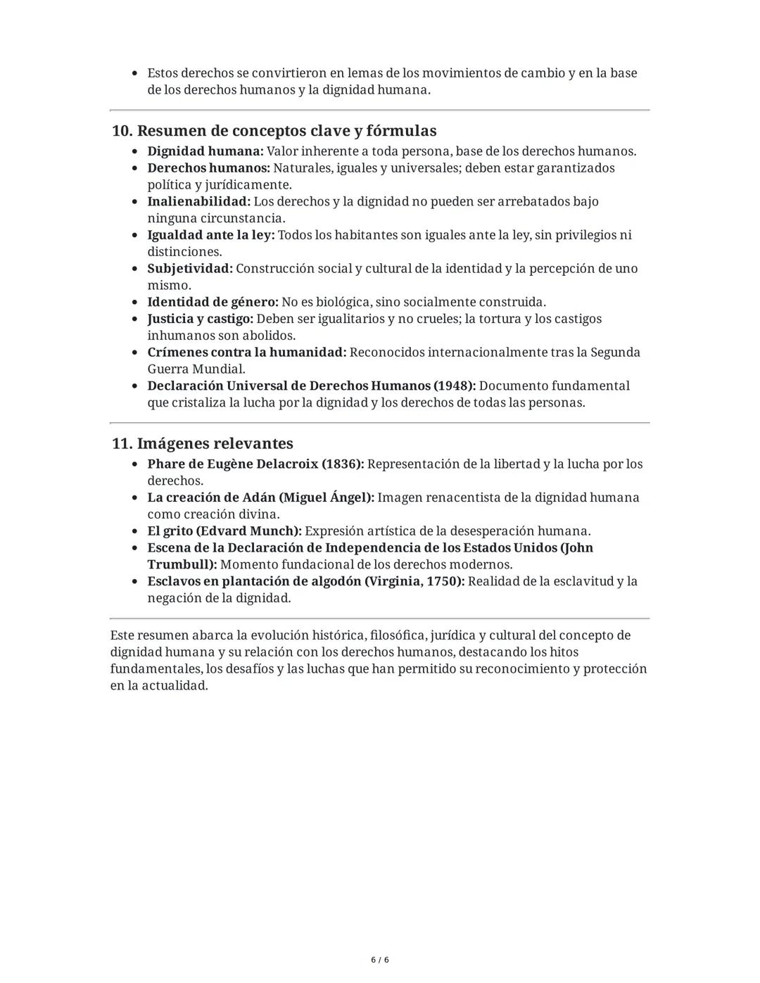 La dignidad y los derechos humanos: historia, fundamentos y
desafíos
1. La dignidad de las personas: concepto y evolución histórica
Definici