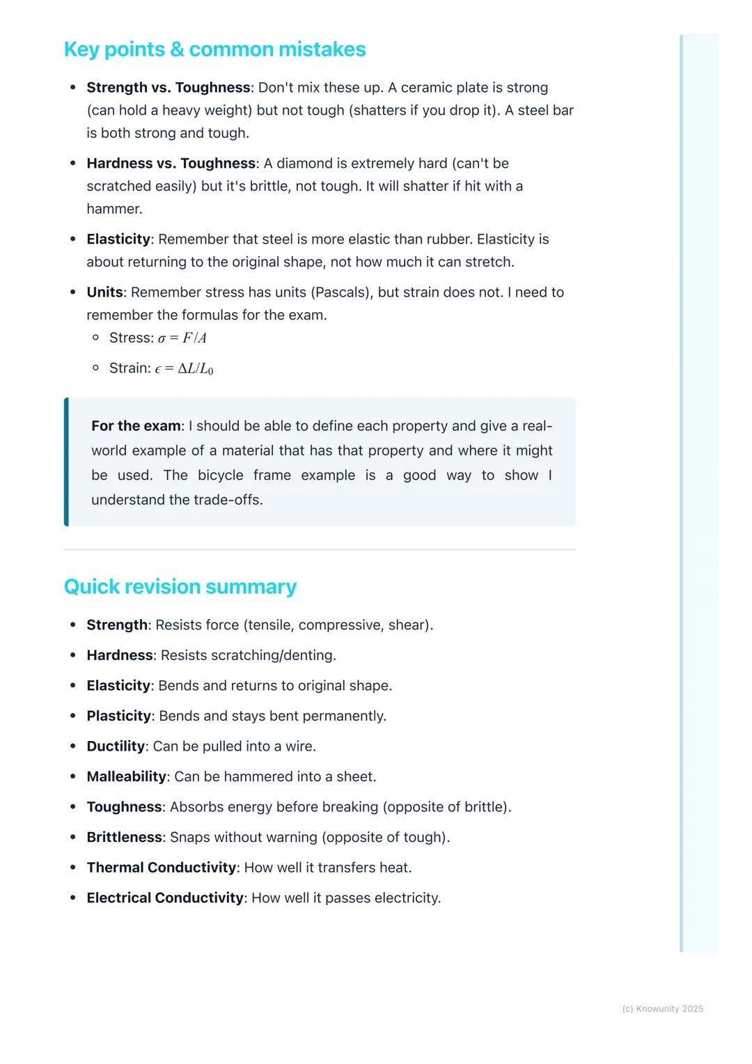 # Properties of Materials

An introduction to material properties

Choosing the right material for a job is one of the most important things