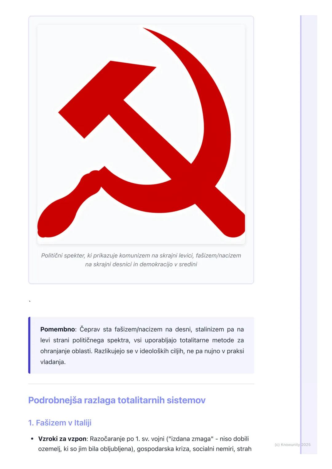 # Vzpon totalitarizmov

Uvod v totalitarizme

Po 1. svetovni vojni je Evropa v krizi. Razočaranje nad versajsko mirovno
pogodbo, gospodarske