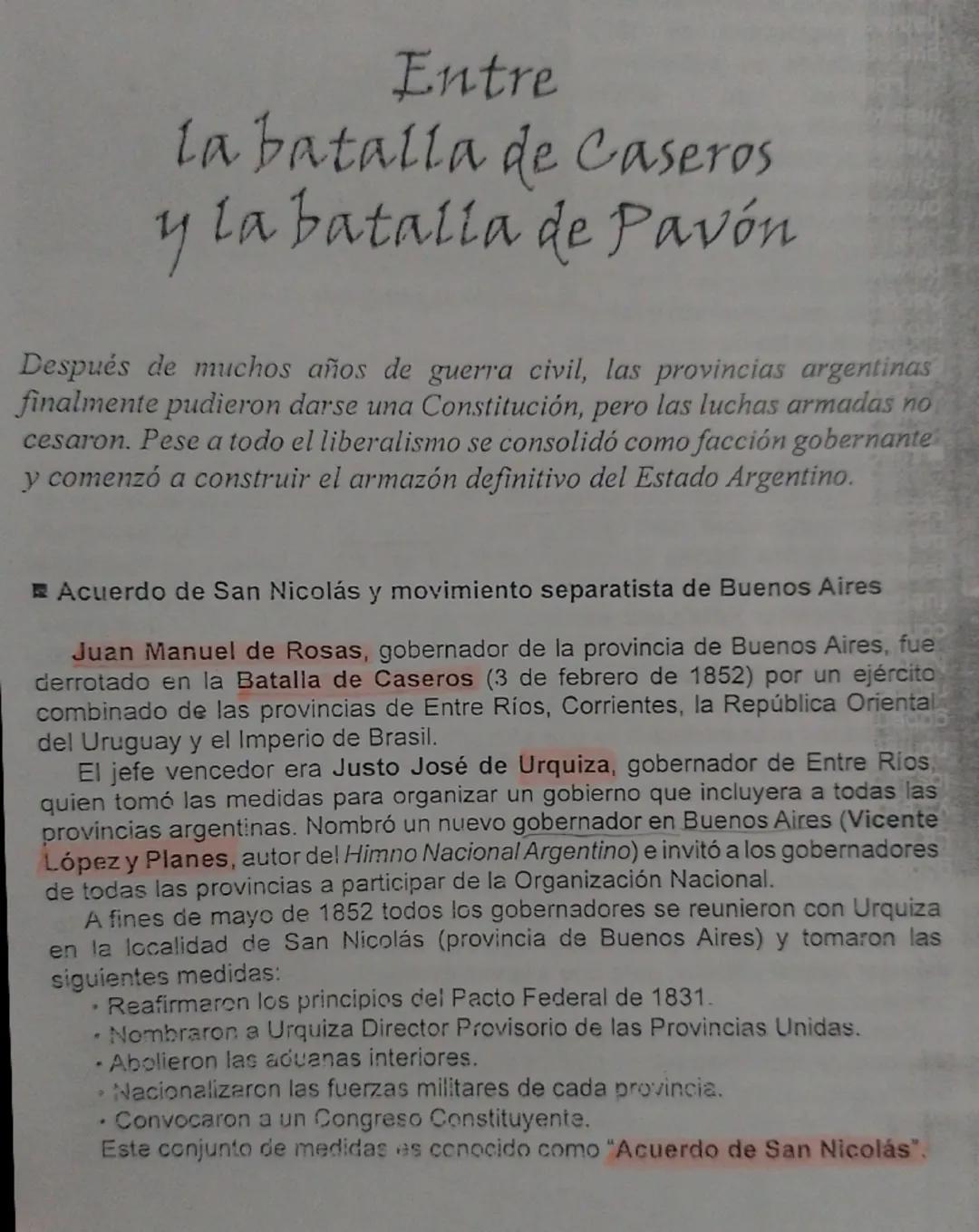 Entre

La batalla de Caseros
y la batalla de Pavón

Después de muchos años de guerra civil, las provincias argentinas
finalmente pudieron da