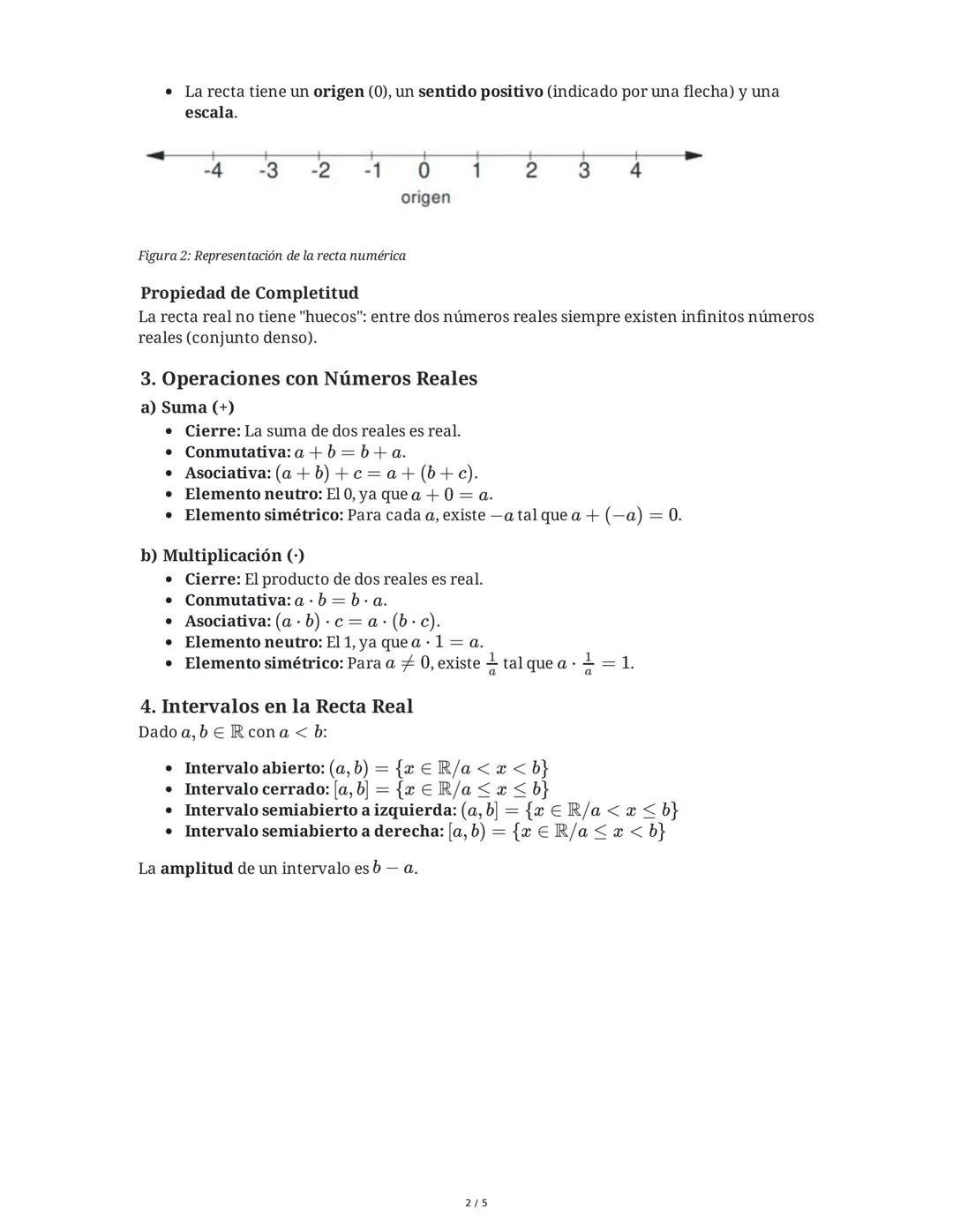 Unidad 1: Números Reales
1. Conceptos Previos y Conjuntos Numéricos
Un conjunto es una colección de elementos con una característica común. 