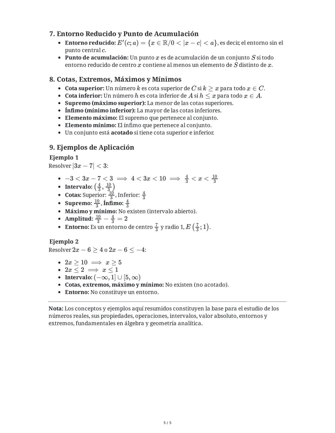 Unidad 1: Números Reales
1. Conceptos Previos y Conjuntos Numéricos
Un conjunto es una colección de elementos con una característica común. 