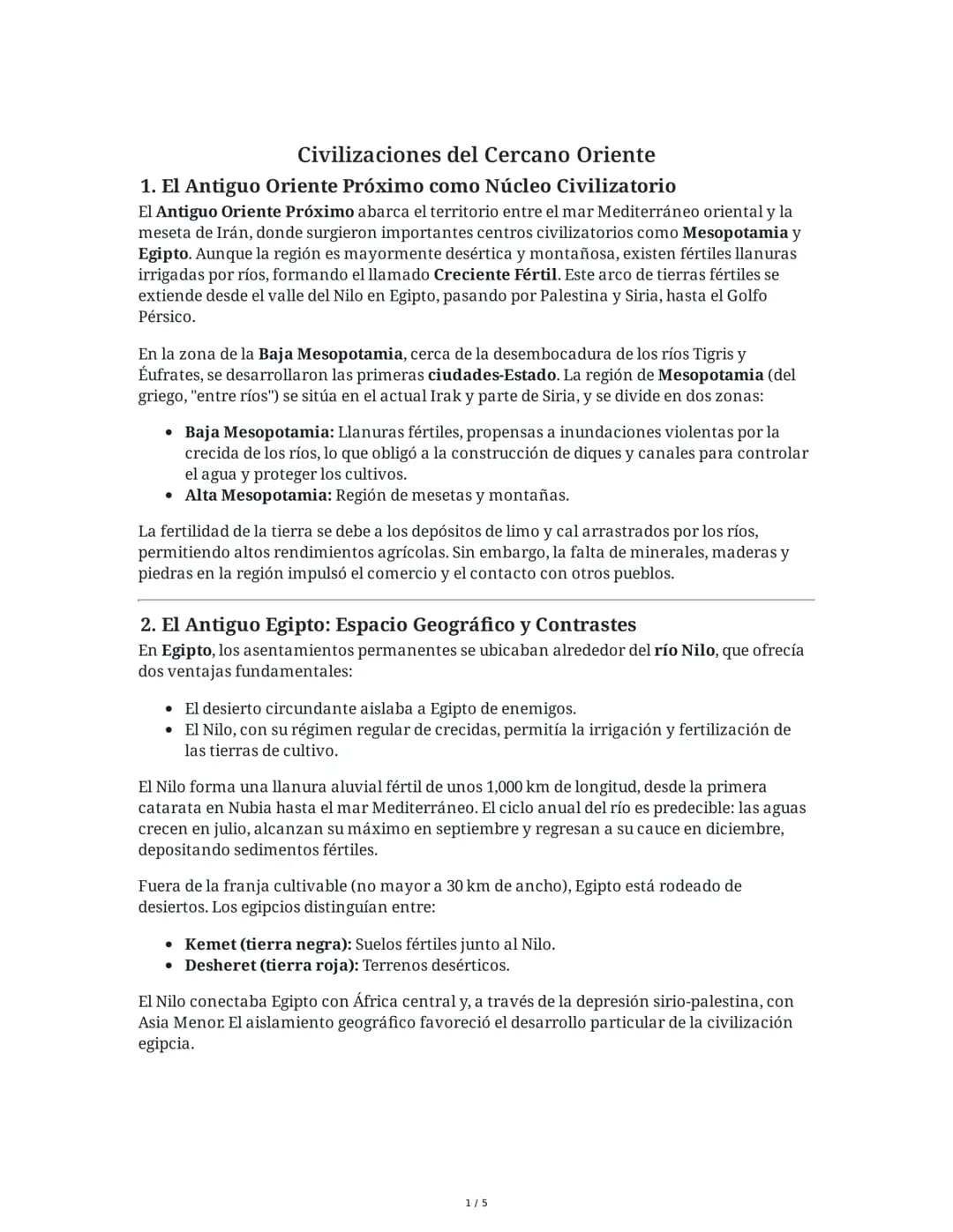 Civilizaciones del Cercano Oriente