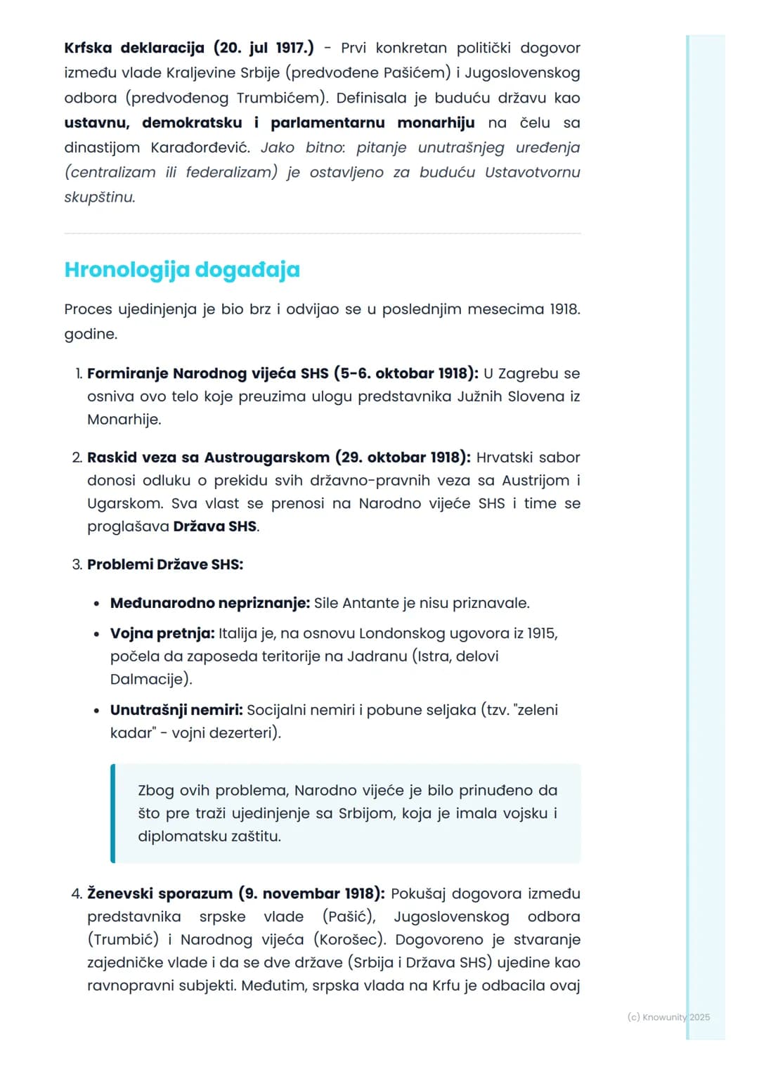 # Stvaranje Kraljevine SHS

Uvod i kontekst

Stvaranje zajedničke države Južnih Slovena je ideja koja se razvijala
tokom 19. veka, ali je te