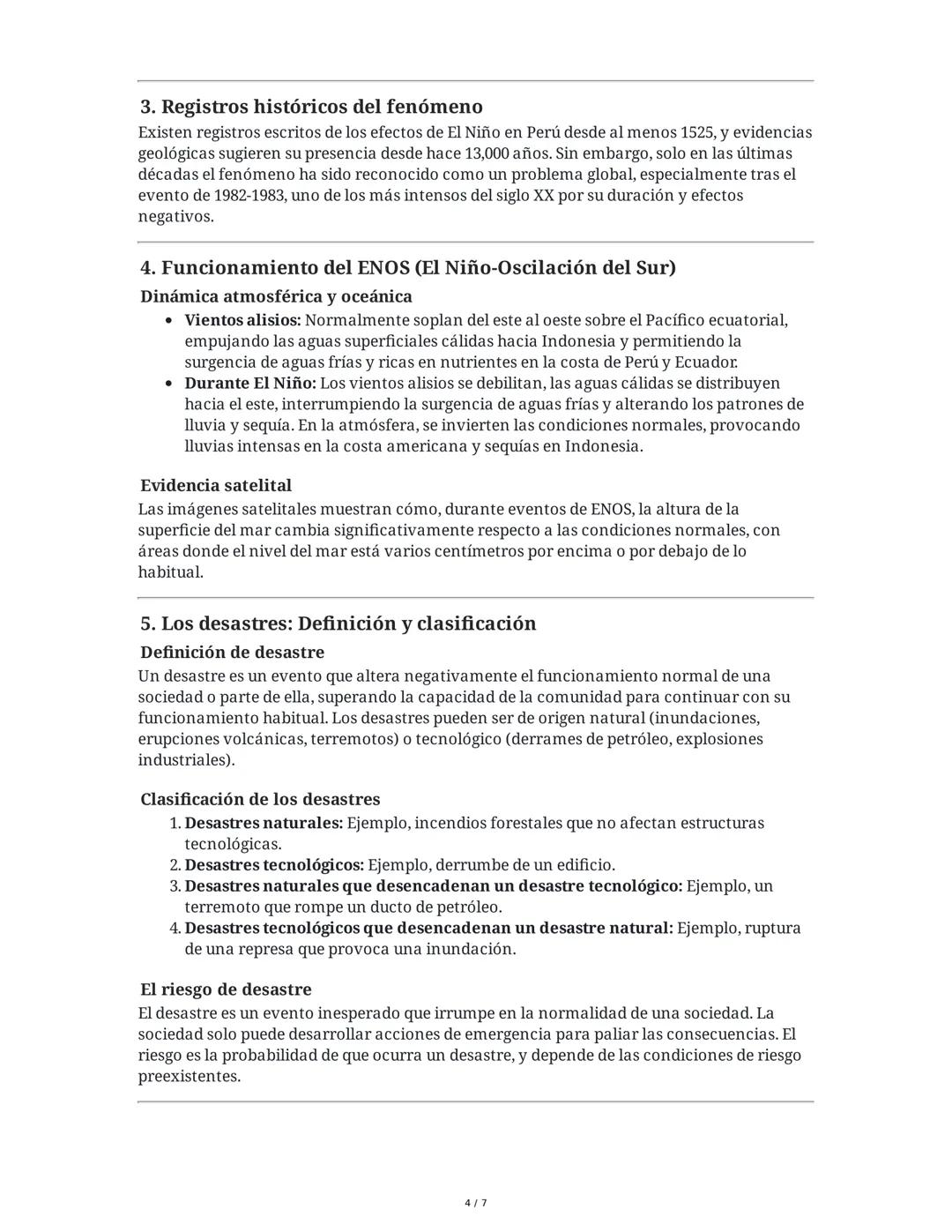 # El Niño y los Desastres: Un Problema Ambiental y Social

1. Introducción: El Niño como Problema Ambiental Recurrente

El fenómeno de El Ni