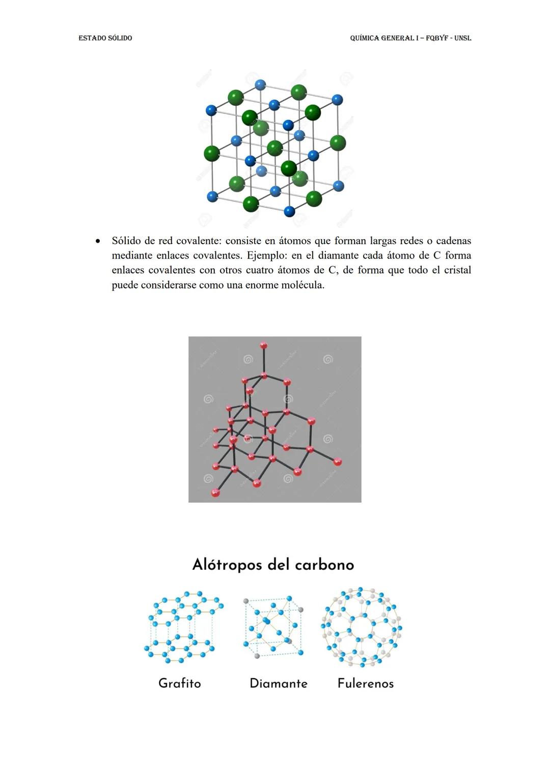 ## ESTADO SOLIDO

QUÍMICA GENERALI - FQBYF - UNSL

## ESTADO SÓLIDO

En el estado sólido, las fuerzas cohesivas son más fuertes que las fuer