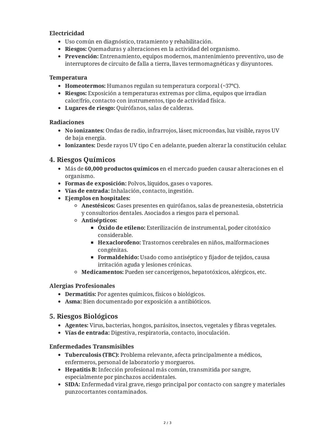 Resumen de Riesgos Laborales en el Ámbito Sanitario
1. Condiciones y Medio Ambiente de Trabajo (CyMAT)
El trabajo es una actividad humana vo