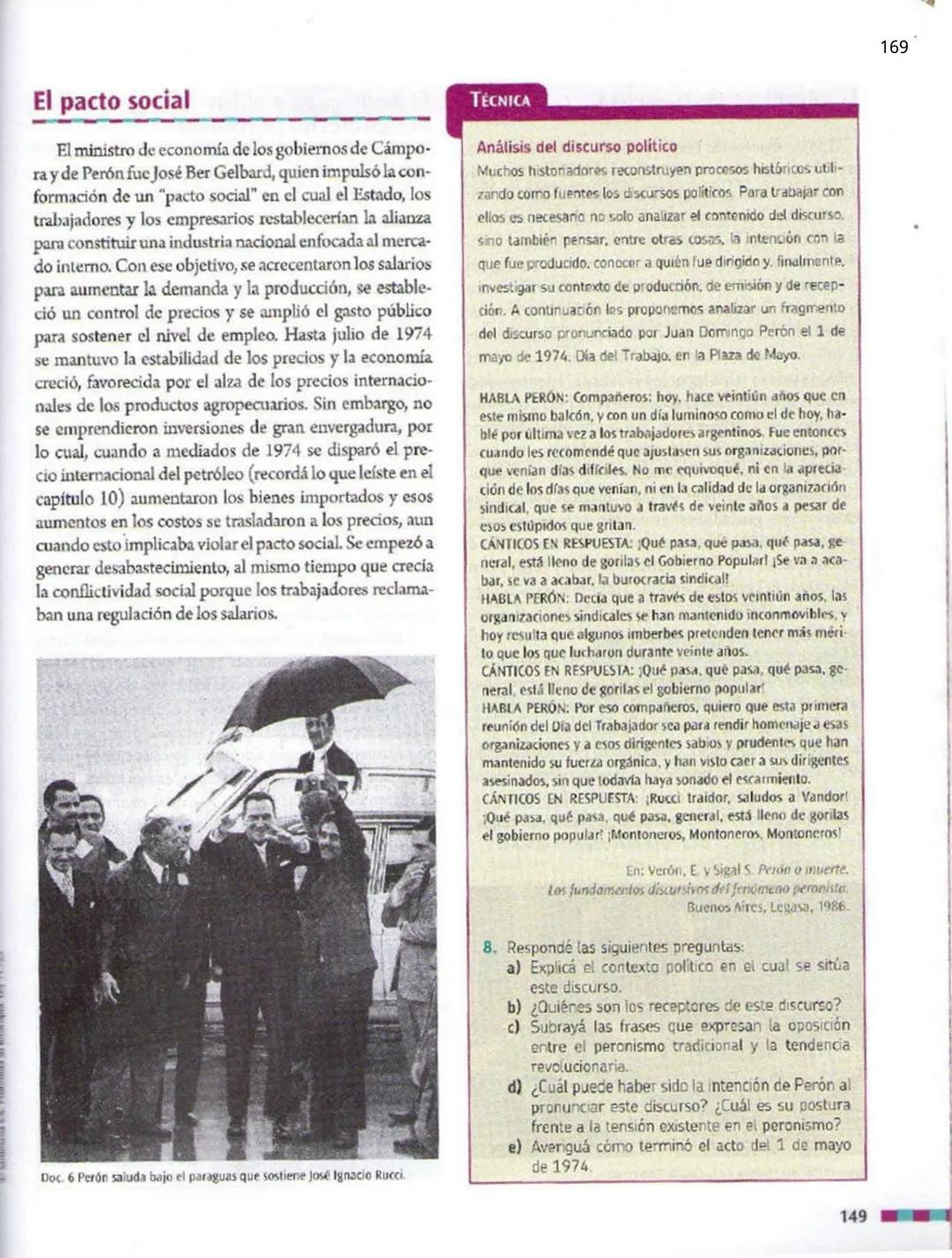 # 8
Las debilidades de la democracia
en la Argentina (1955-1966)

A partir del Golpe de Estado de
1955 comenzó un periodo signado
por la pro