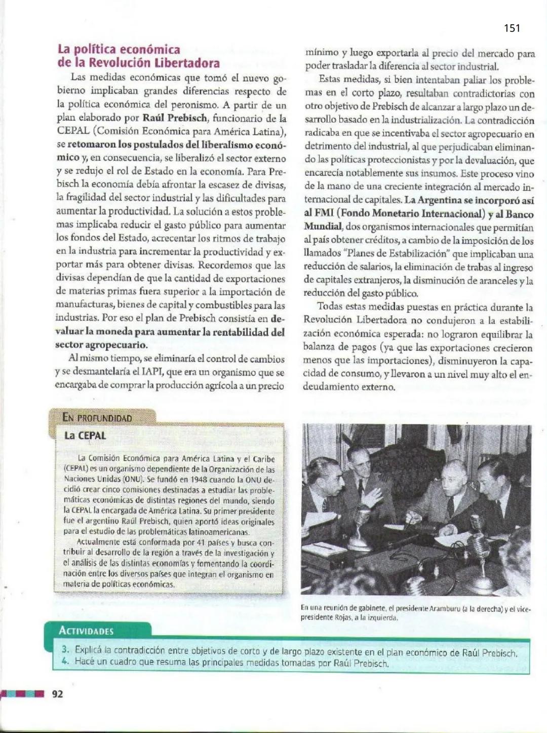 # 8
Las debilidades de la democracia
en la Argentina (1955-1966)

A partir del Golpe de Estado de
1955 comenzó un periodo signado
por la pro