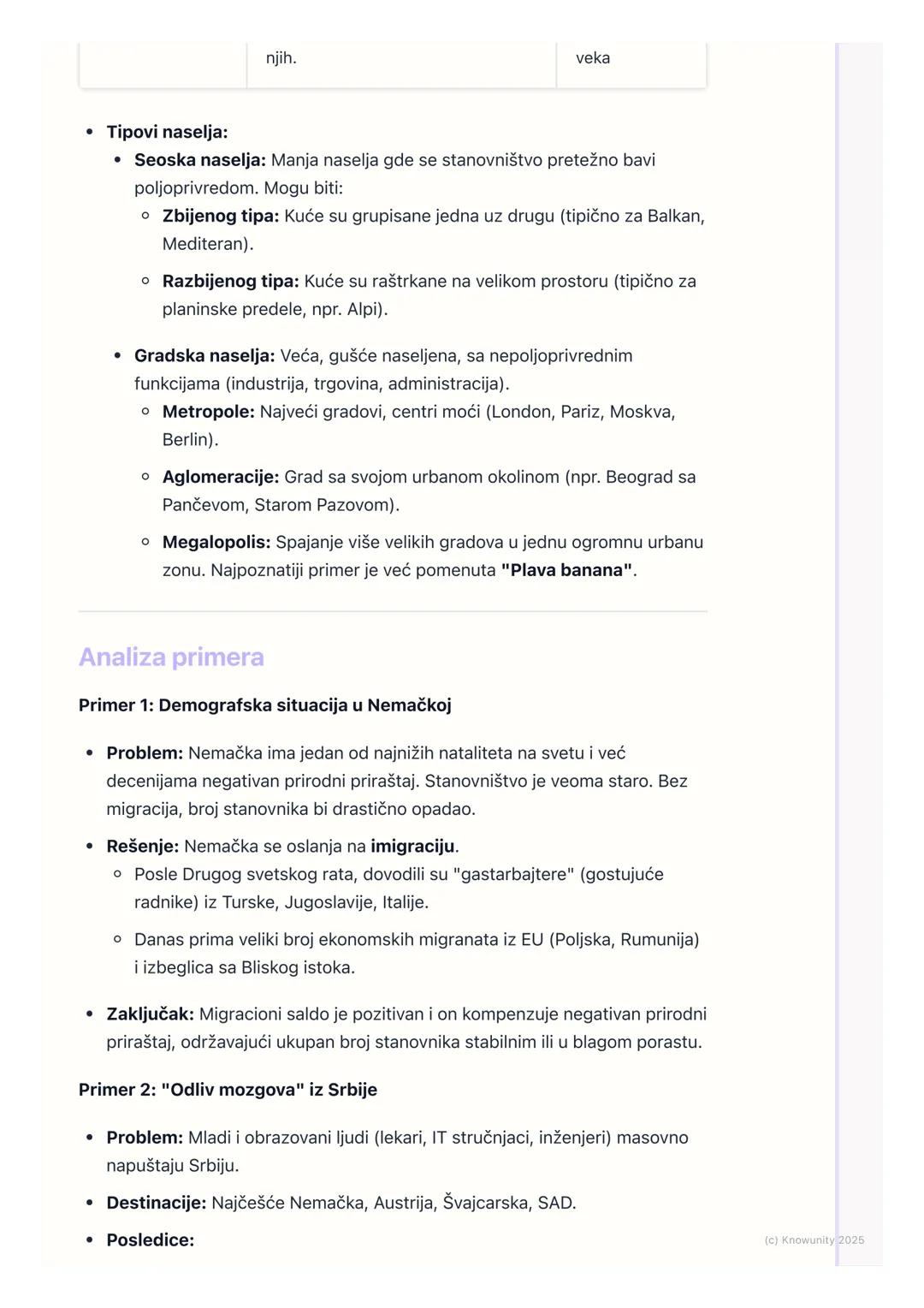 # Stanovništvo i naselja Evrope

Uvodne napomene

Evropa je jedan od najgušće naseljenih kontinenata, sa dugom i složenom
istorijom naseljav