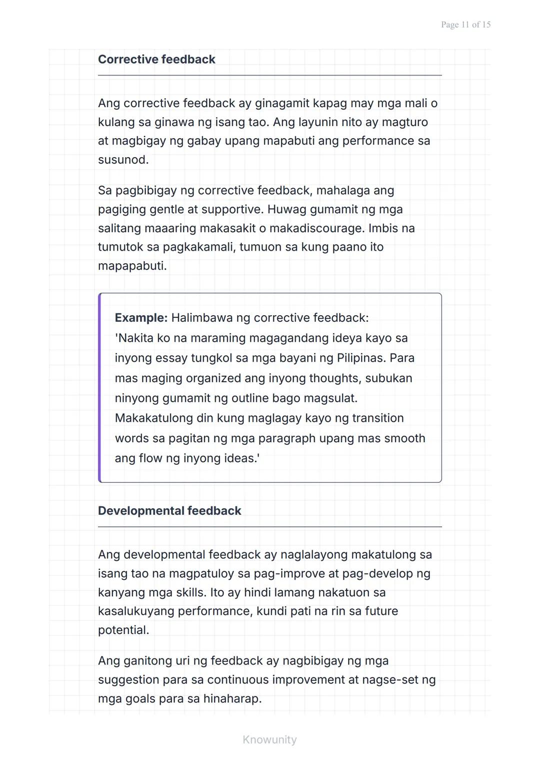 Pakikipagtalastasan at Pagpapahayag: Pakikinig at
Pagbibigay ng Feedback
Pag-aaral ng epektibong pakikinig at
pagbibigay ng feedback
Mga Lay