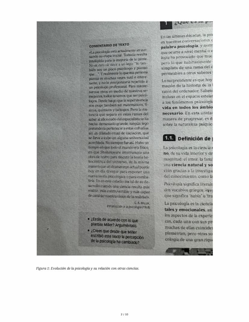 Resumen de Psicología: Definición, Historia y Corrientes
Principales
1. ¿Qué es la Psicología?
La psicología es una ciencia que busca compre