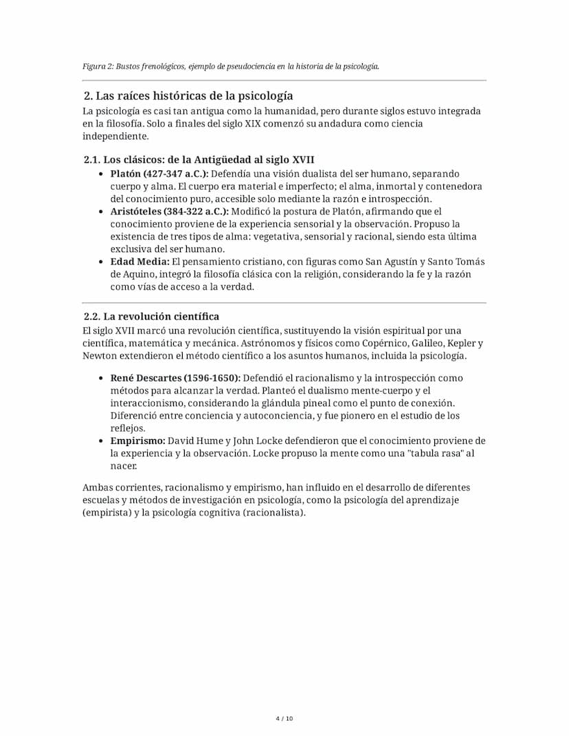 Resumen de Psicología: Definición, Historia y Corrientes
Principales
1. ¿Qué es la Psicología?
La psicología es una ciencia que busca compre