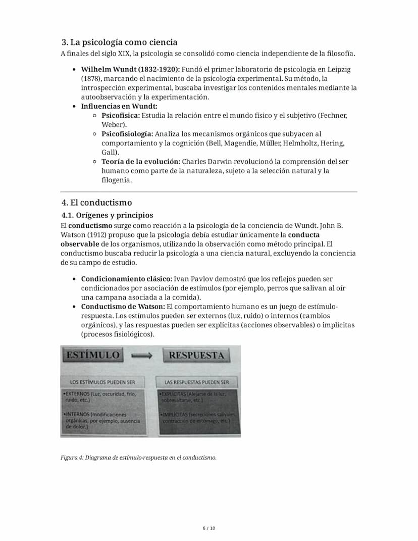Resumen de Psicología: Definición, Historia y Corrientes
Principales
1. ¿Qué es la Psicología?
La psicología es una ciencia que busca compre