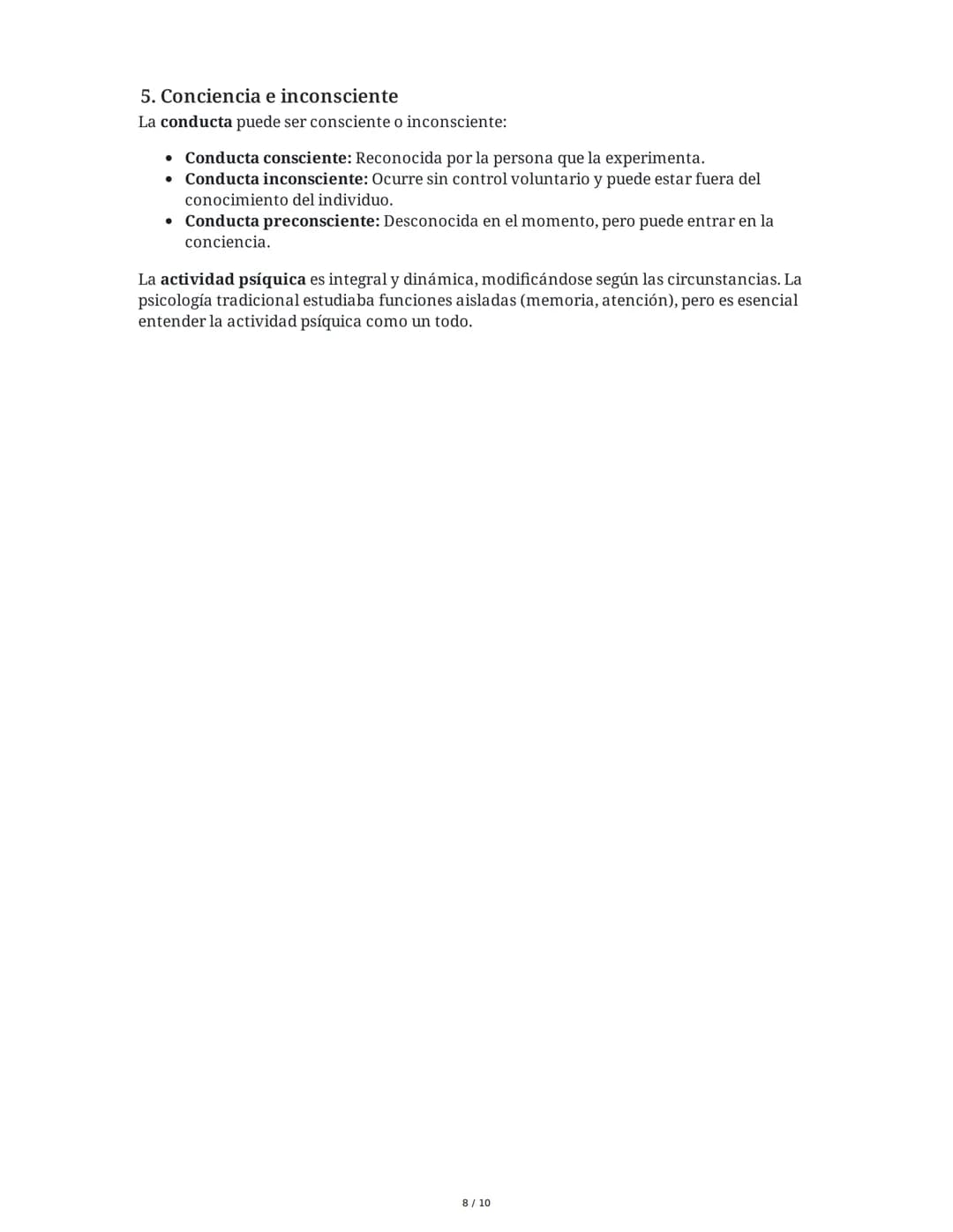Resumen de Psicología: Definición, Historia y Corrientes
Principales
1. ¿Qué es la Psicología?
La psicología es una ciencia que busca compre