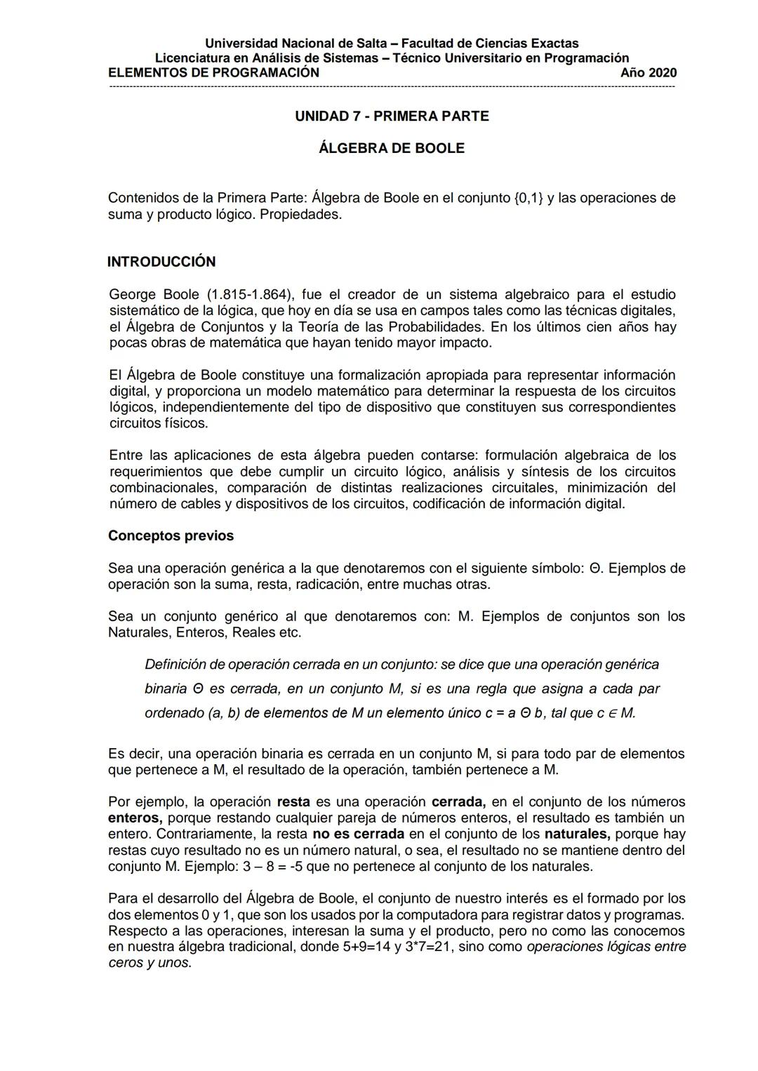 # Universidad Nacional de Salta - Facultad de Ciencias Exactas
Licenciatura en Análisis de Sistemas - Técnico Universitario en Programación
