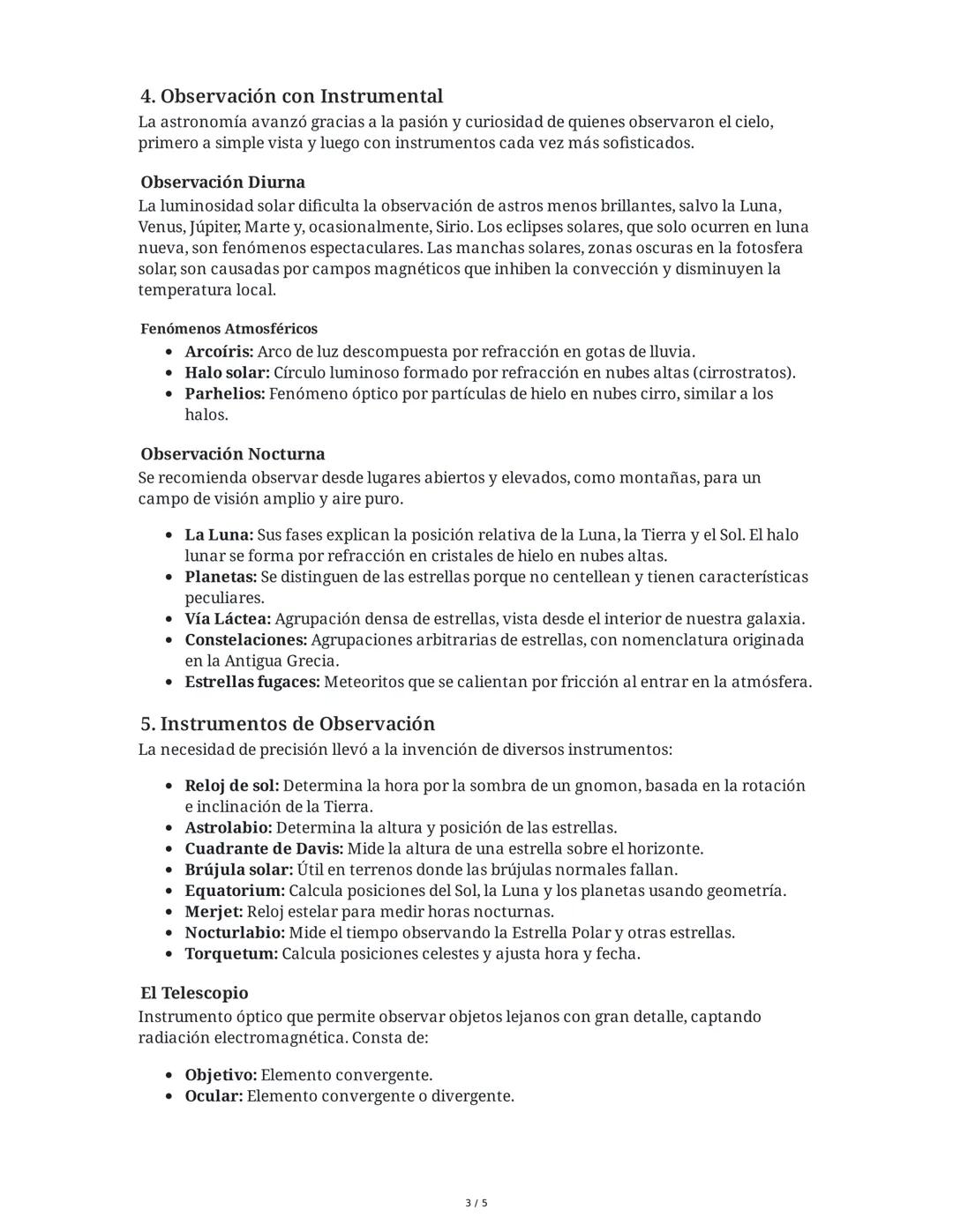 La Observación Astronómica: Historia, Instrumentos y
Evolución
1. Introducción: La Observación Sin Instrumentos
Astronomía Prehistórica
Desd
