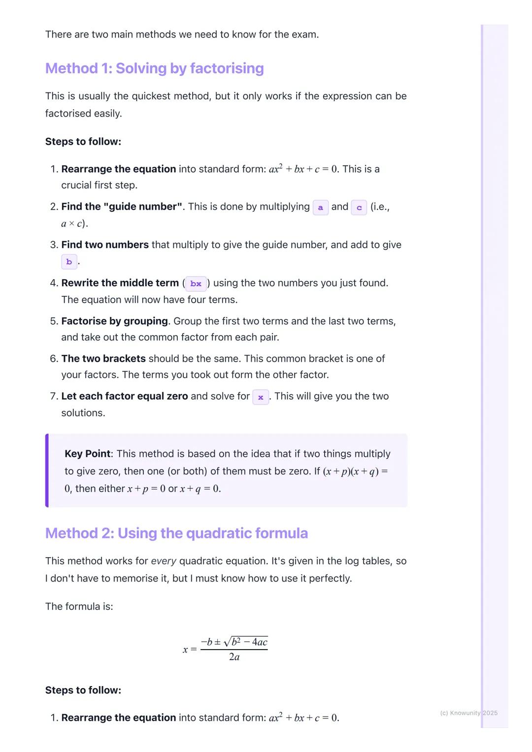 # Quadratic Equations

## What are quadratic equations?

A quadratic equation is a type of algebra equation where the highest power of
the v
