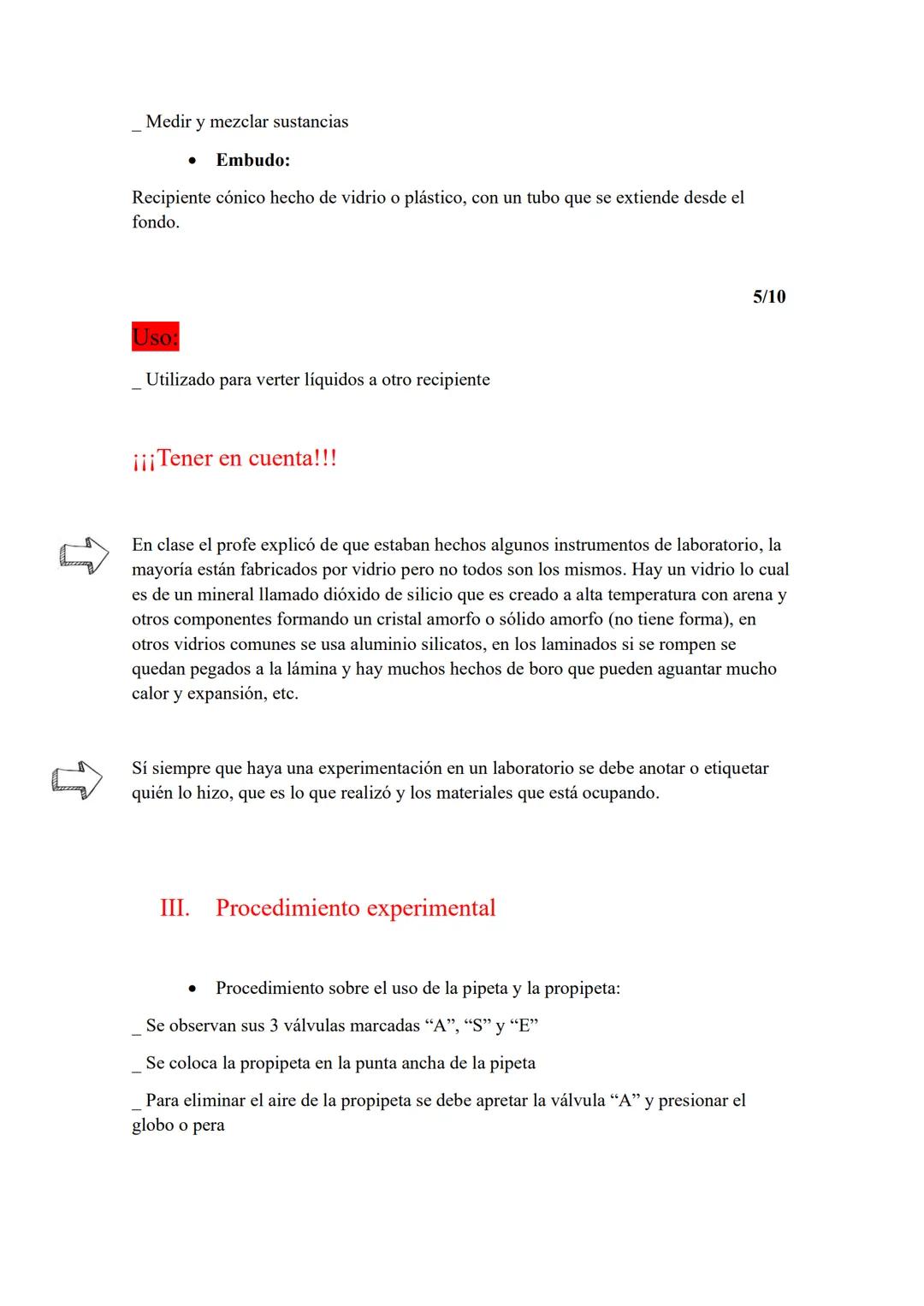 1/10
INFORME SOBRE EL MATERIAL DEL LABORATORIO
I.
Objetivo:
- Familiarizar al estudiante con el material del laboratorio de química
- Compre