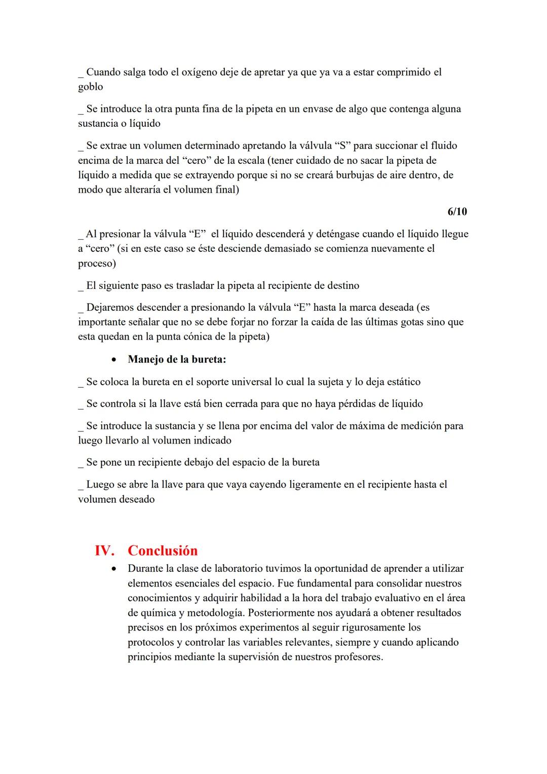 1/10
INFORME SOBRE EL MATERIAL DEL LABORATORIO
I.
Objetivo:
- Familiarizar al estudiante con el material del laboratorio de química
- Compre