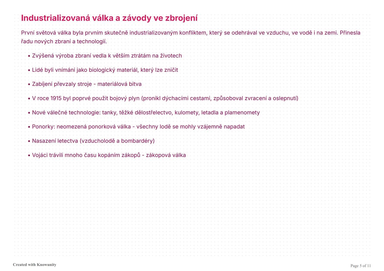 První světová válka: Shrnutí
Komplexní přehled první světové války zahrnující příčiny, průběh, technologie, domácí frontu a důsledky konflik