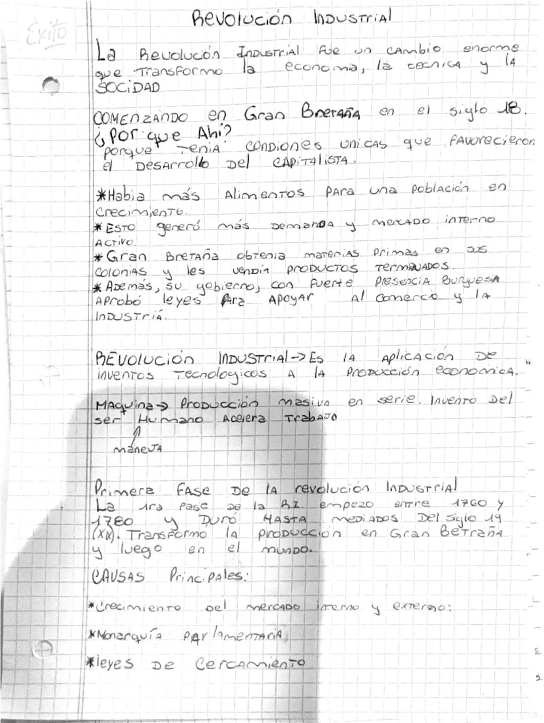 Exito

Revolución Industrial

La Revolución INDUSTRIAL Fue 
Cambio enorme
que Transformo la economia, la CECNICA y la
SOCIDAD

COMENZANDO en