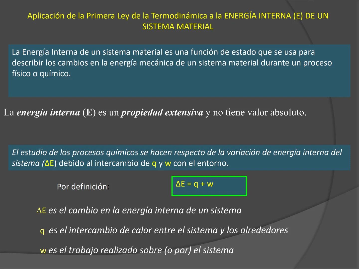 # Termodinámica ENERGÍA
El concepto de energía es el verdadero
centro de la tierra; en todos los procesos
químicos y Físicos hay transferenc