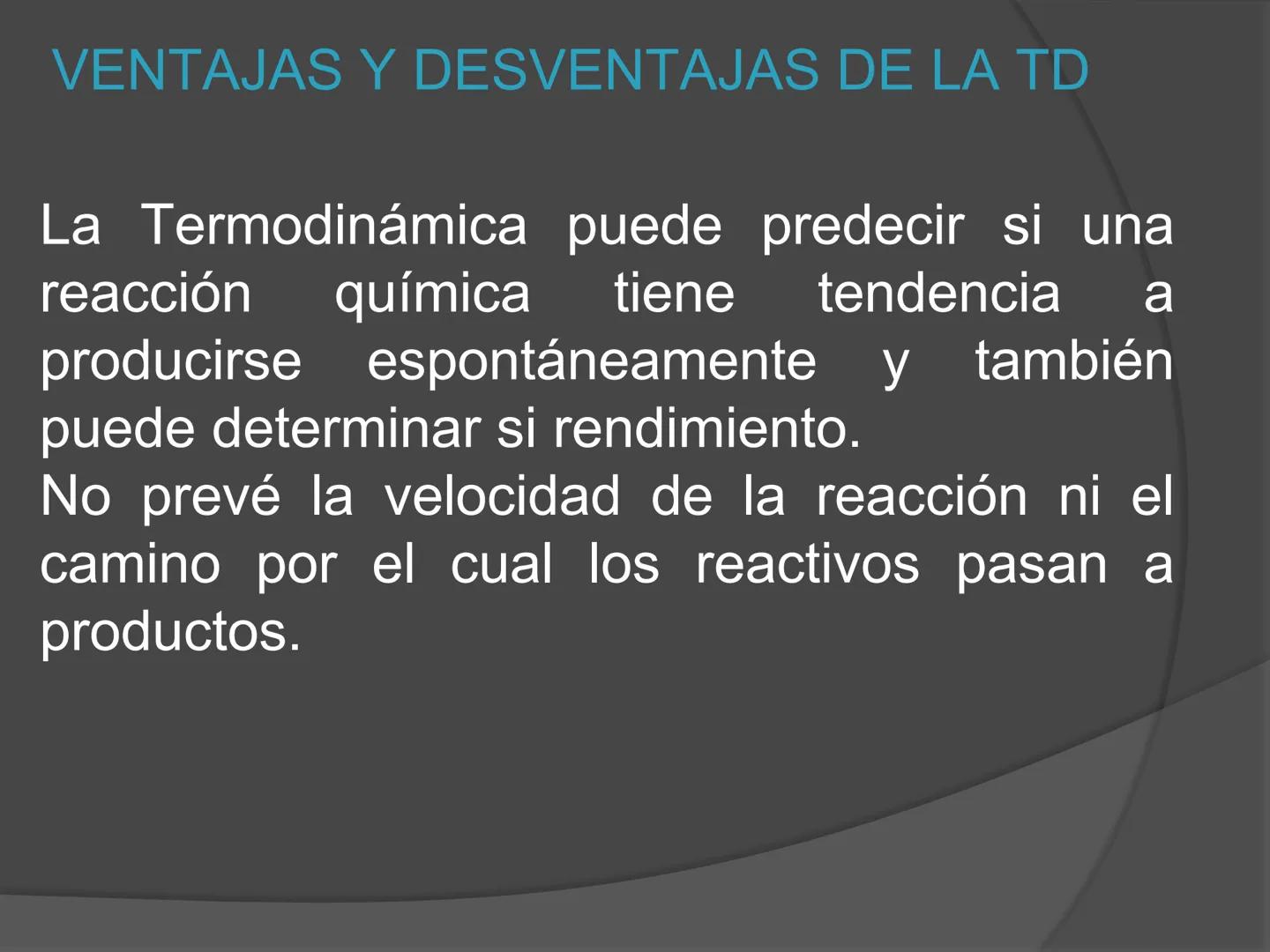 # Termodinámica ENERGÍA
El concepto de energía es el verdadero
centro de la tierra; en todos los procesos
químicos y Físicos hay transferenc
