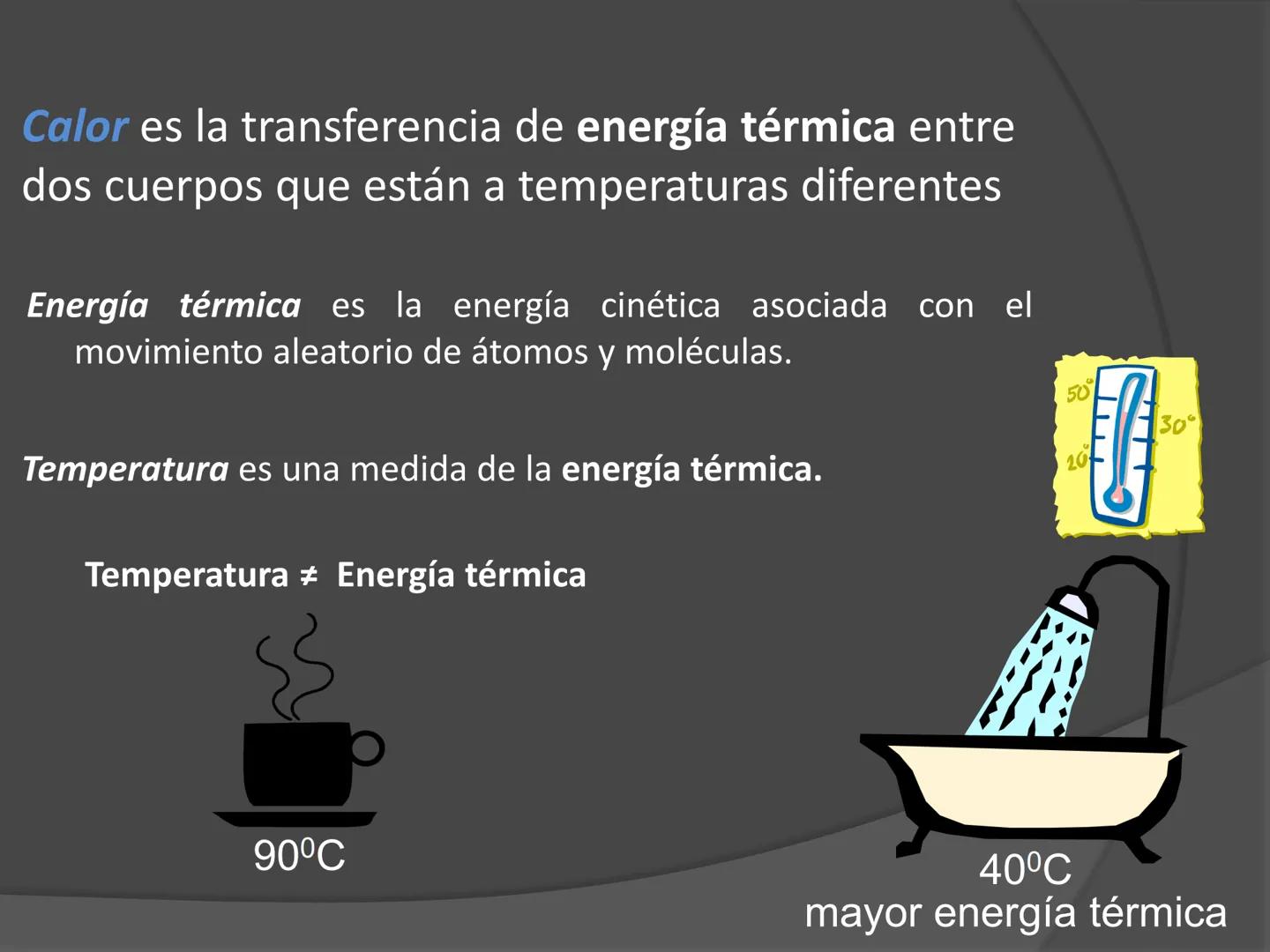 # Termodinámica ENERGÍA
El concepto de energía es el verdadero
centro de la tierra; en todos los procesos
químicos y Físicos hay transferenc