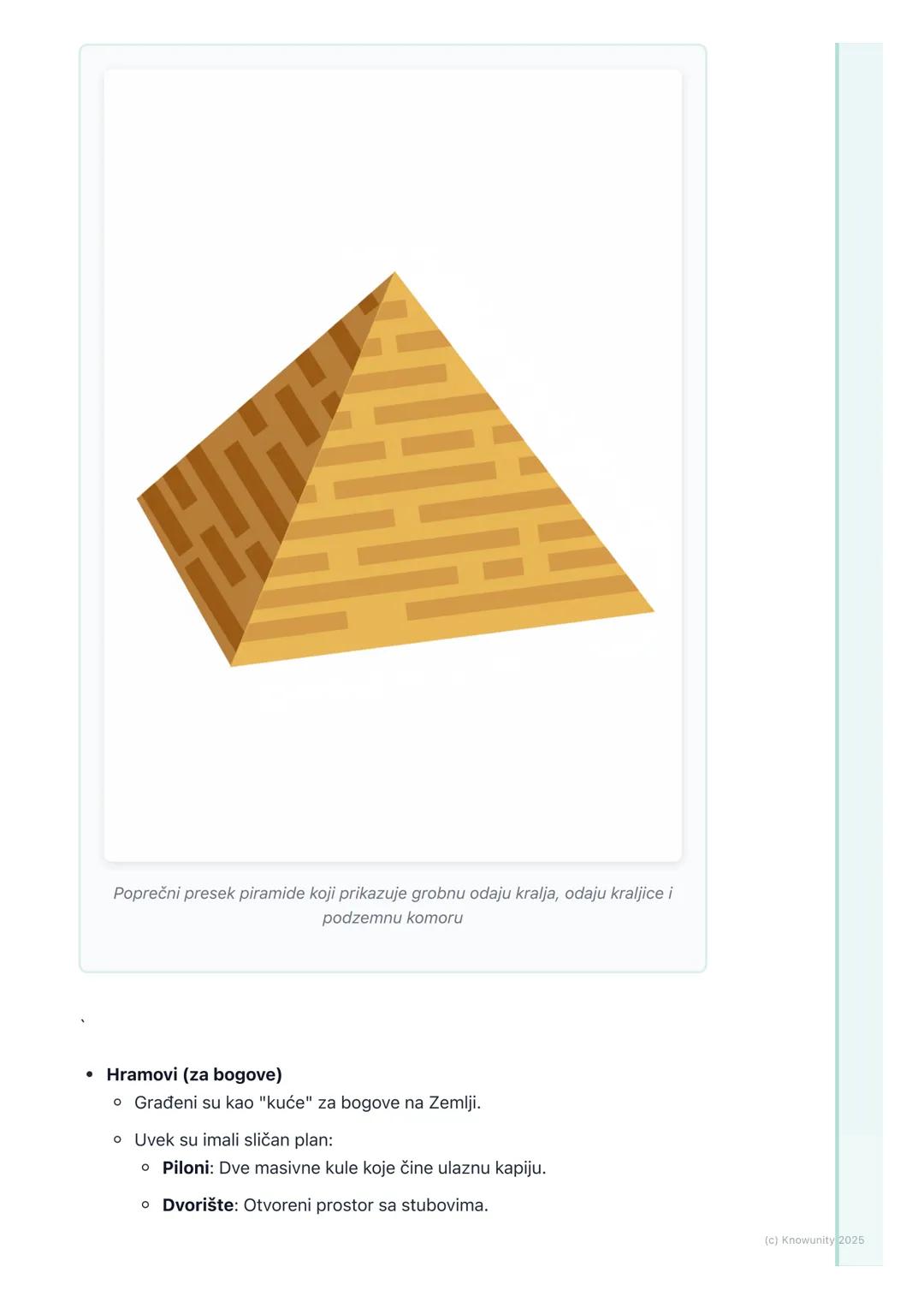 # Umetnost drevnog Egipta

Uvodni pregled

Egipatska umetnost je trajala skoro 3000 godina i ostala je neverovatno
nepromenjena. Njena glavn