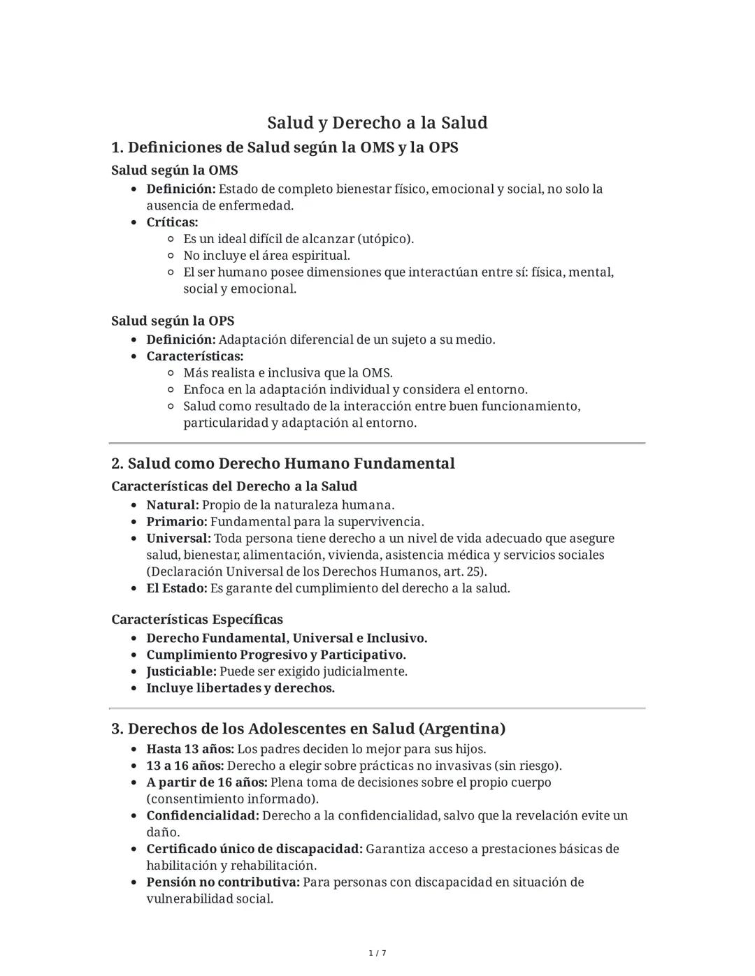 Conceptos Básicos de Salud: Definiciones de la OMS y la OPS