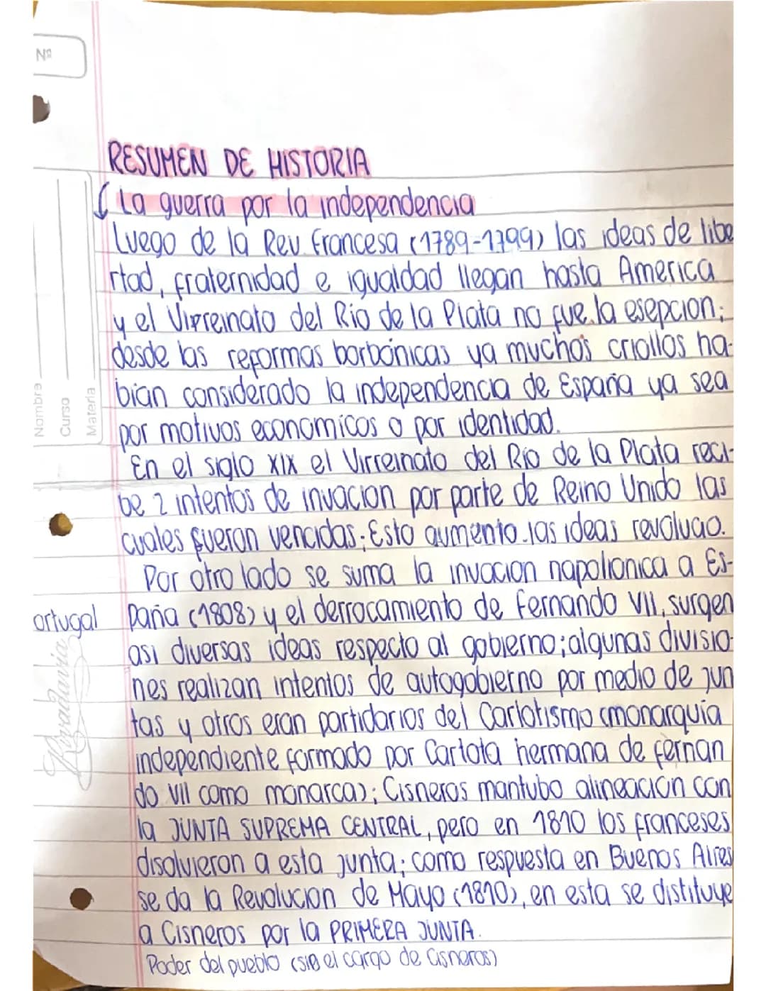 resumen de la revolución independencia argentina 