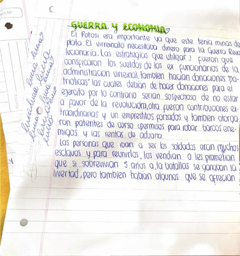 N
Nombre.
Curso
Materia
RESUMEN DE HISTORIA
(La guerra por la independencia
Luego de la Rev Francesa (1789-1799) las ideas de libe
rtad, fra