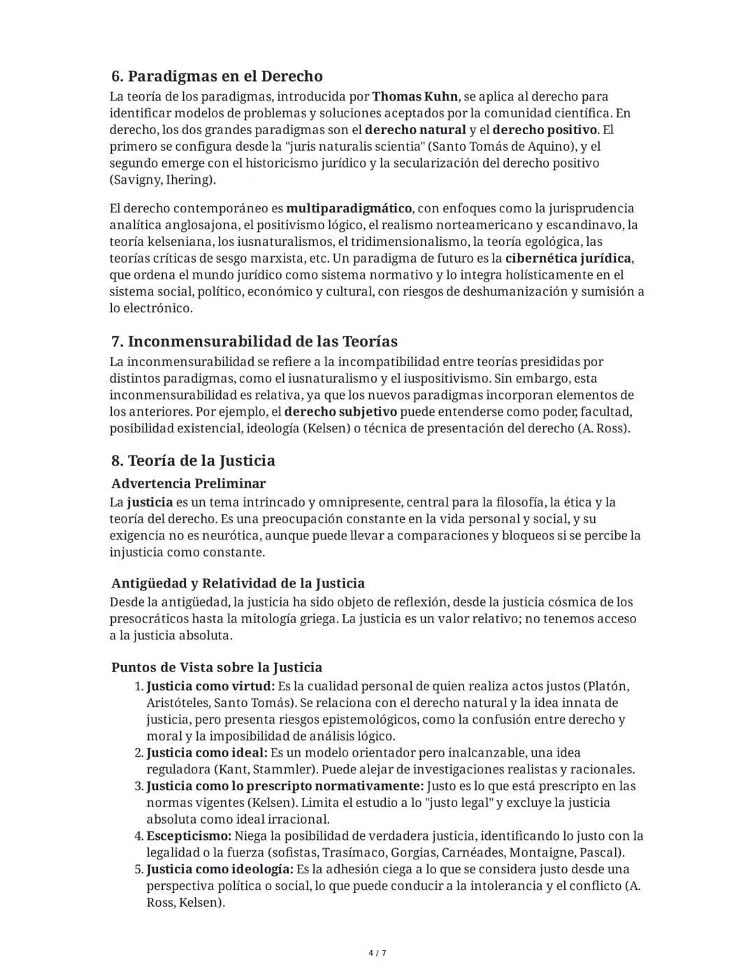 # Teoría General del Derecho y la Justicia

## 1. Introducción a la Teoría General del Derecho

La Teoría General del Derecho (TGD) y la Int