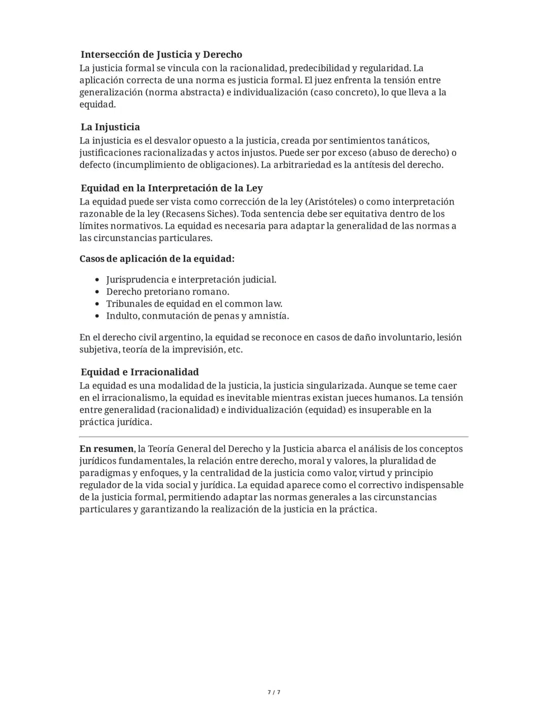 # Teoría General del Derecho y la Justicia

## 1. Introducción a la Teoría General del Derecho

La Teoría General del Derecho (TGD) y la Int