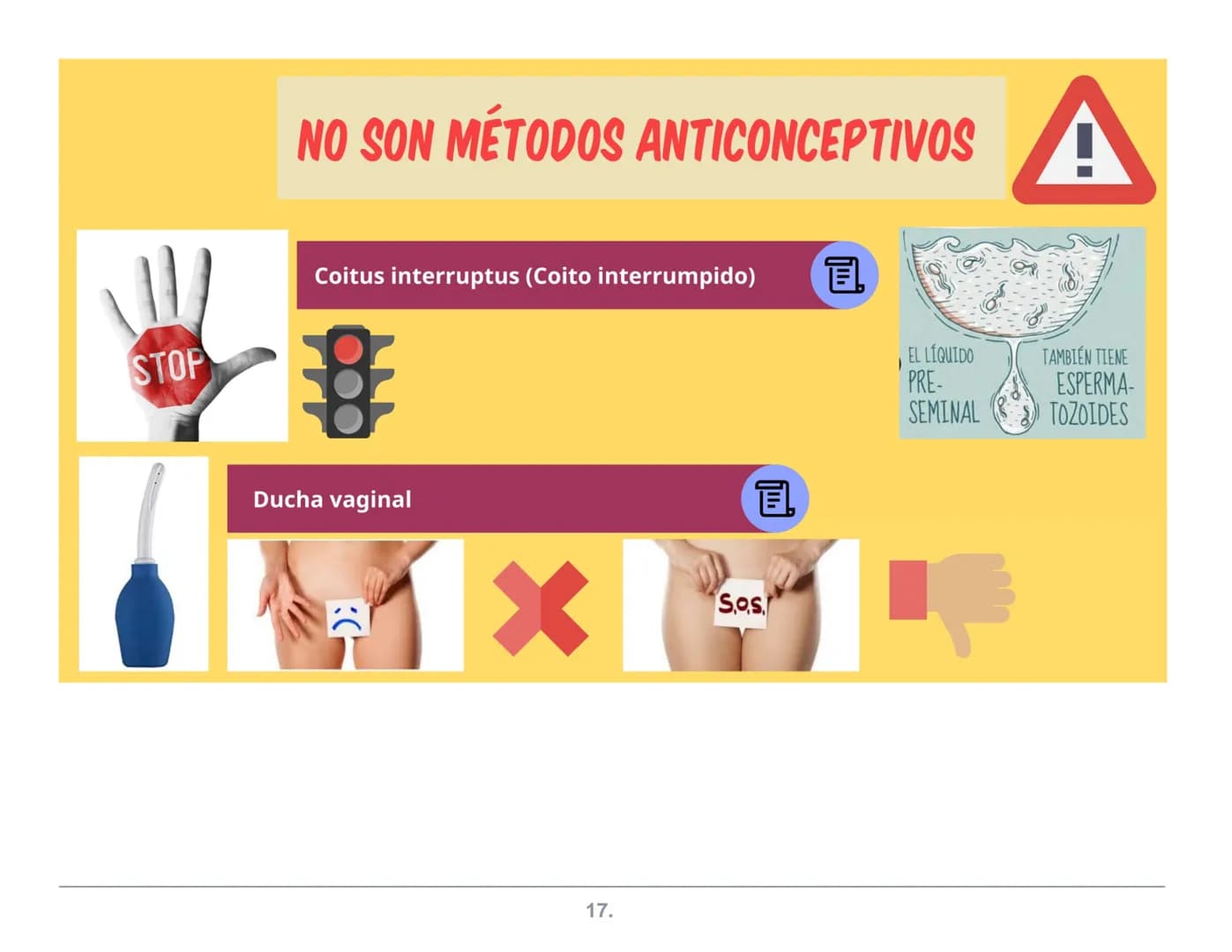 NATURALES
Abstinencia
Periódica
Billings
ME.L.A
(Método de
Lactancia
Amenorrea
MÉTODOS
ANTICONCEPTIVOS
Coitus Interruptus
(Coito Interrumpid